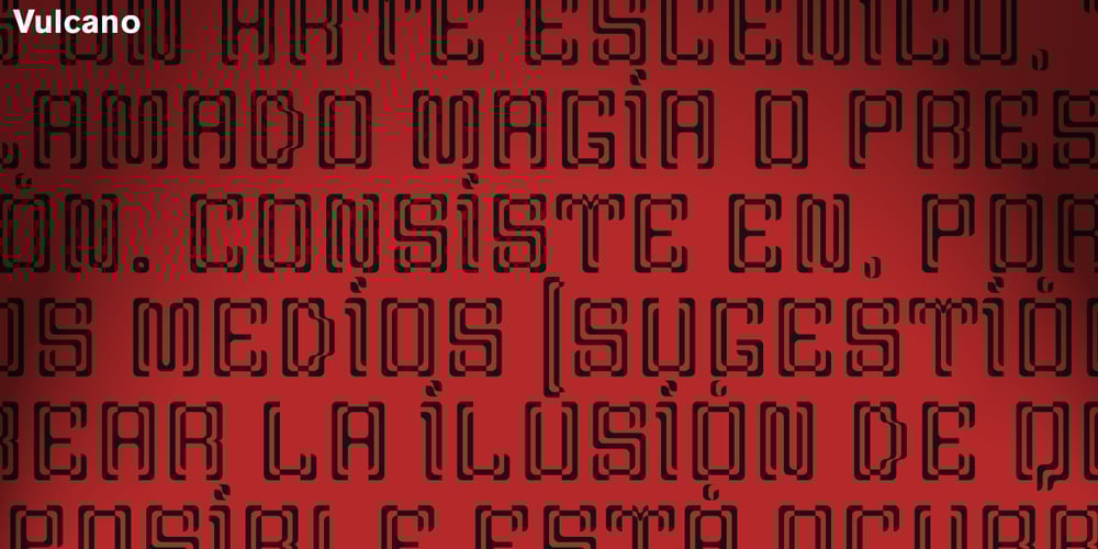 Vulcano font