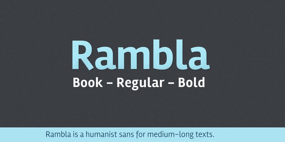 Rambla font