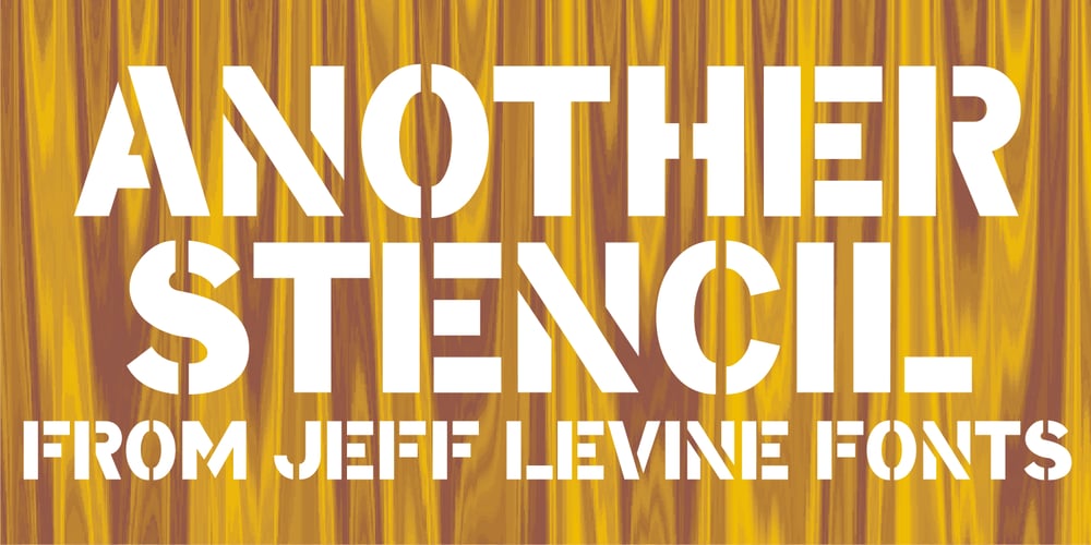 Another Stencil JNL font
