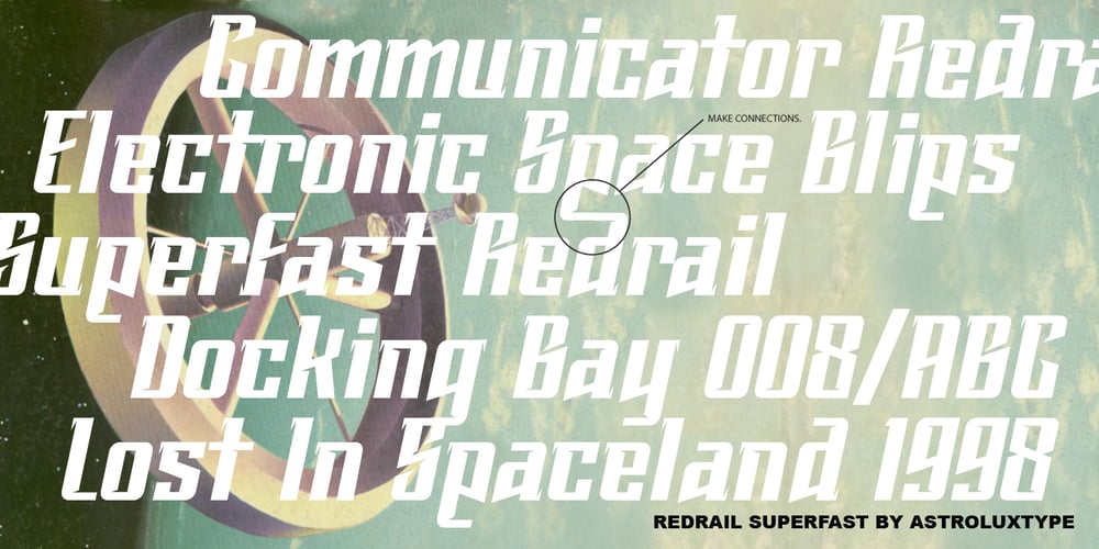 Redrail Superfast font