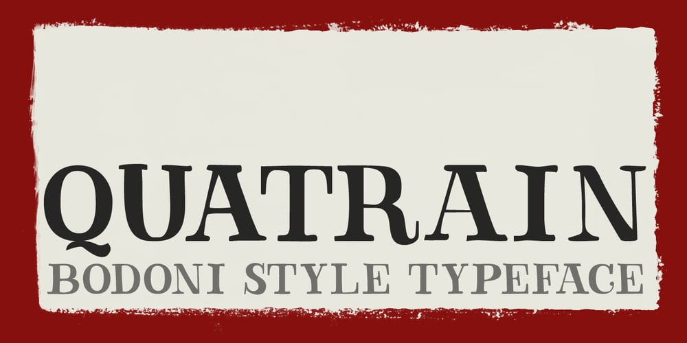 Quatrain font