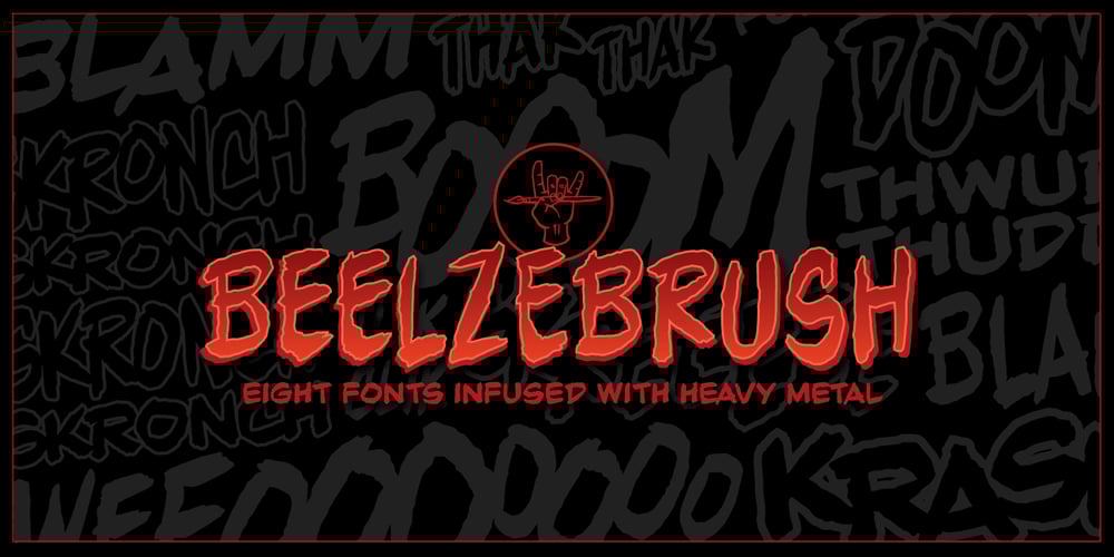 Beelzebrush BB font