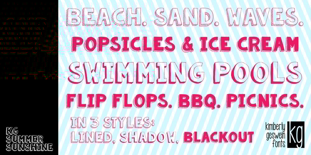 KG Summer Sunshine font