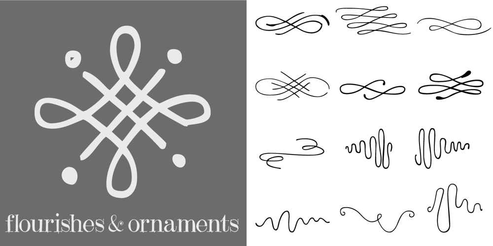 Flourishes & Ornaments font