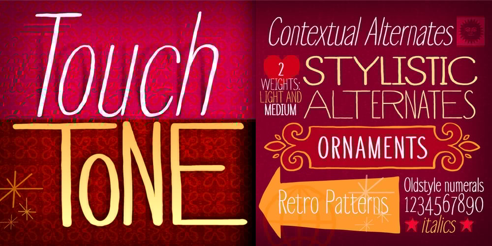 Touch Tone font