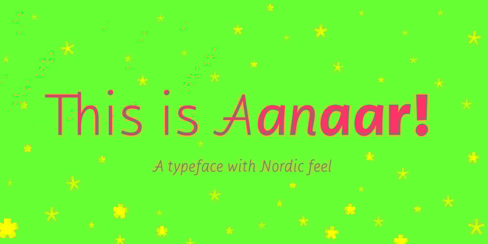 Aanaar font