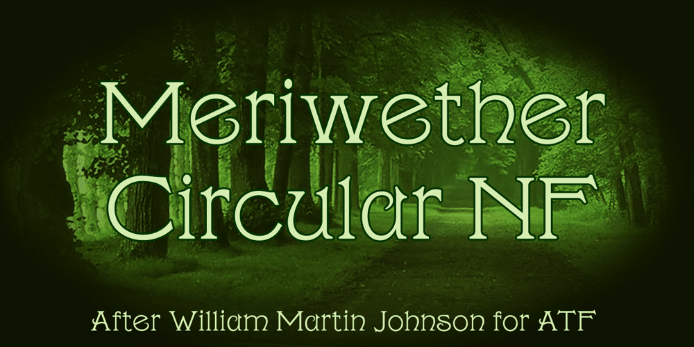 Meriwether Circular NF font