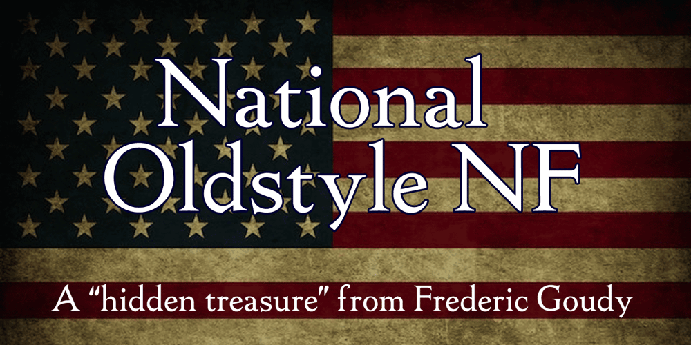 National Oldstyle NF font