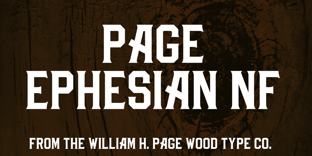 Page Ephesian NF font