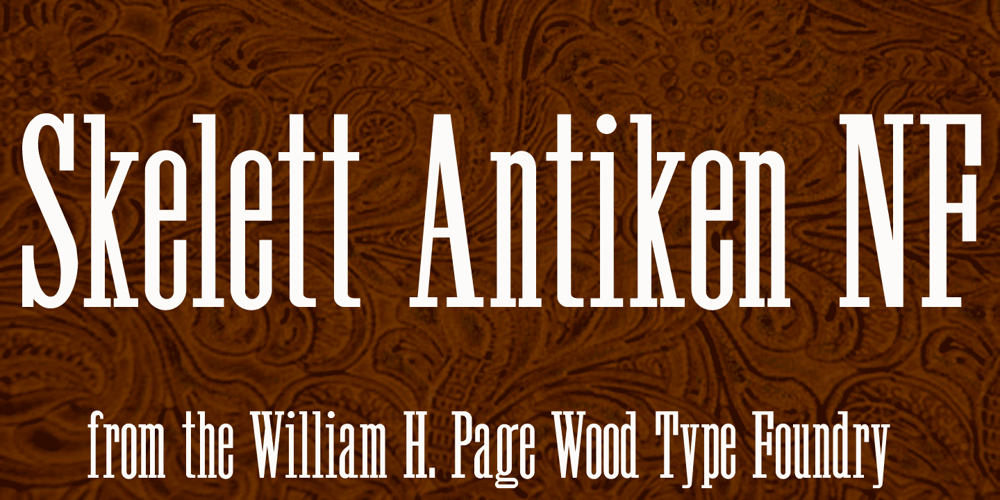 Skelett Antiken NF font
