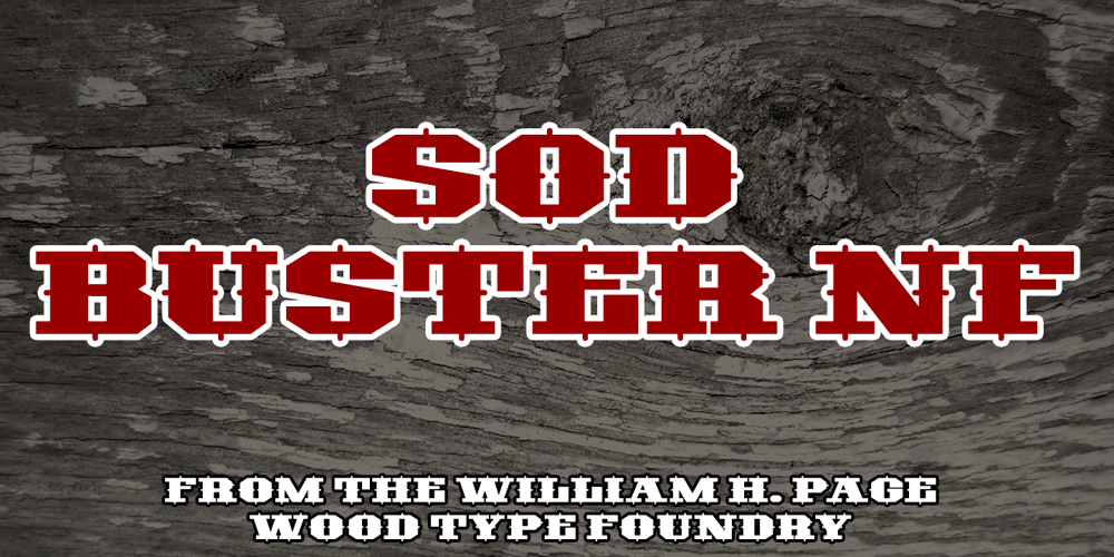 Sodbuster NF font