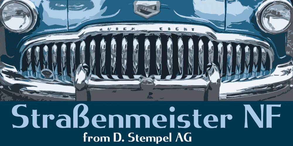 Strassenmeister NF font