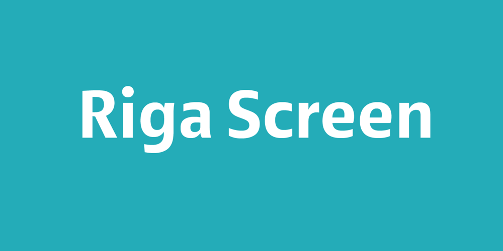 Riga Screen font