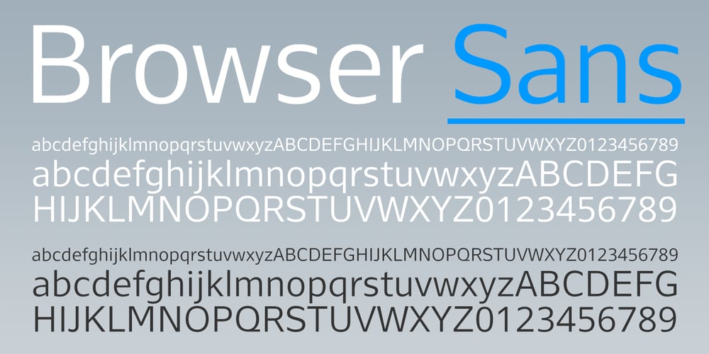 Browser Sans font