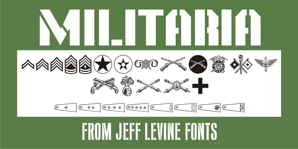 Militaria JNL font