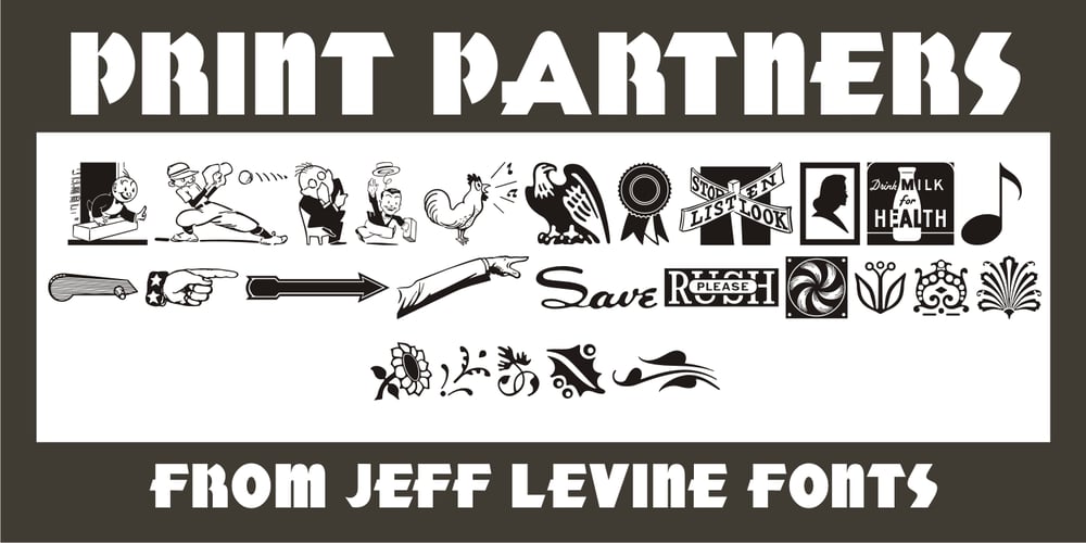 Print Partners JNL font