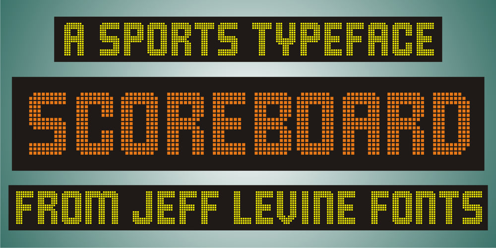 Scoreboard JNL font