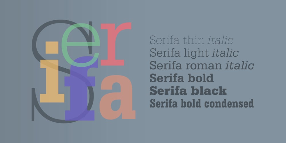 Serifa font