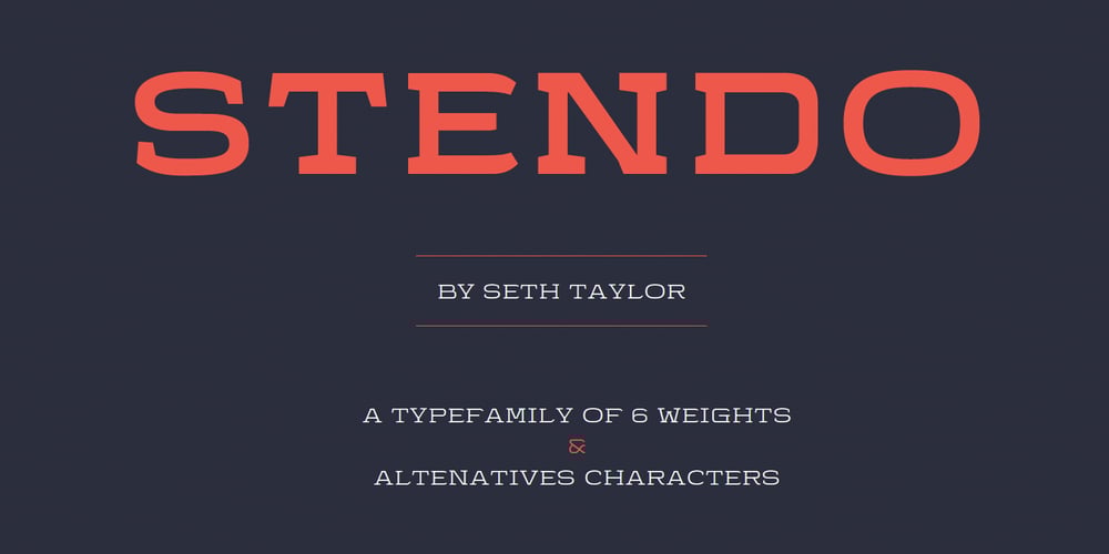 Stendo font