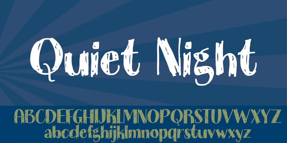 Quiet Night font