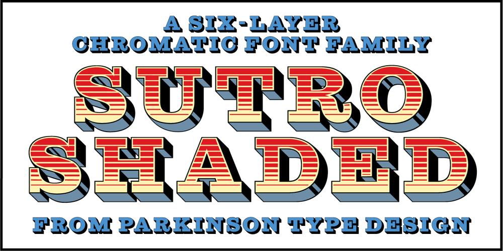 Sutro Shaded font