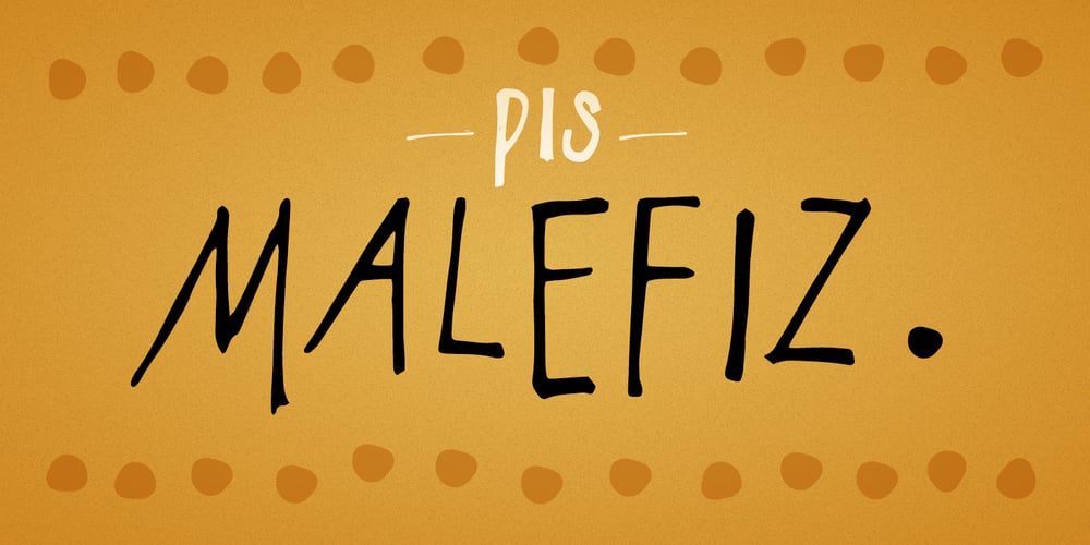 PiS Malefiz font