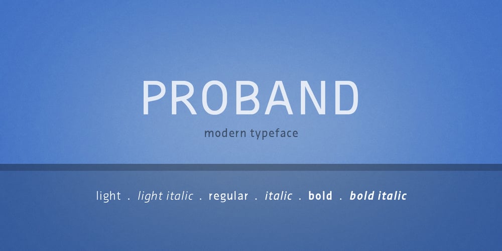 Proband font