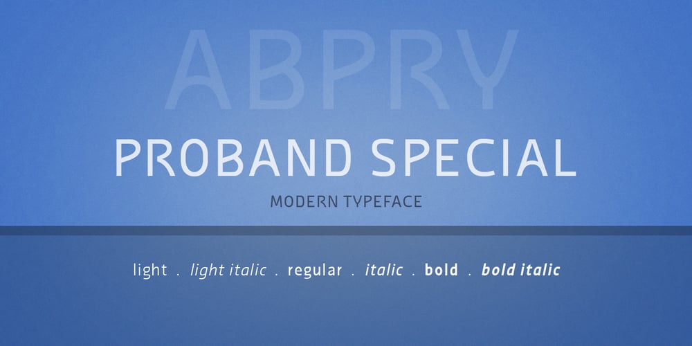 Proband Special font