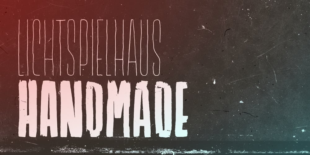 Lichtspielhaus Handmade font