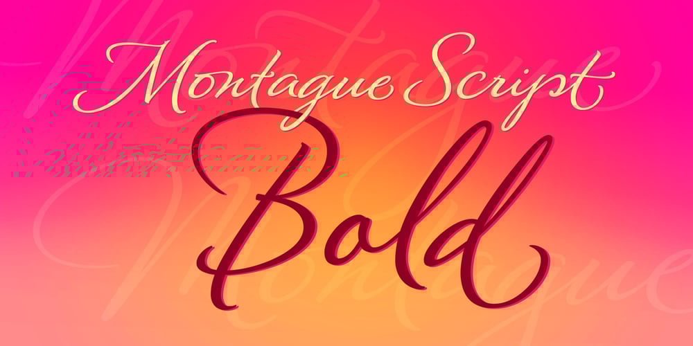 Montague Script Bold font