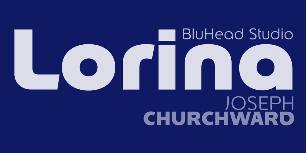 Churchward Lorina font