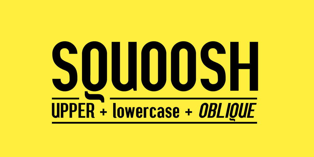 Squoosh Gothic font