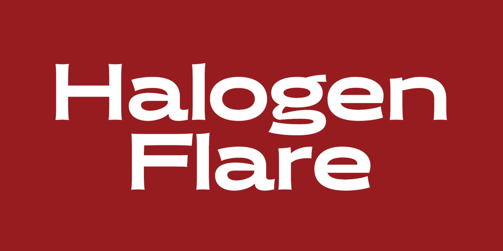 Halogen Flare font