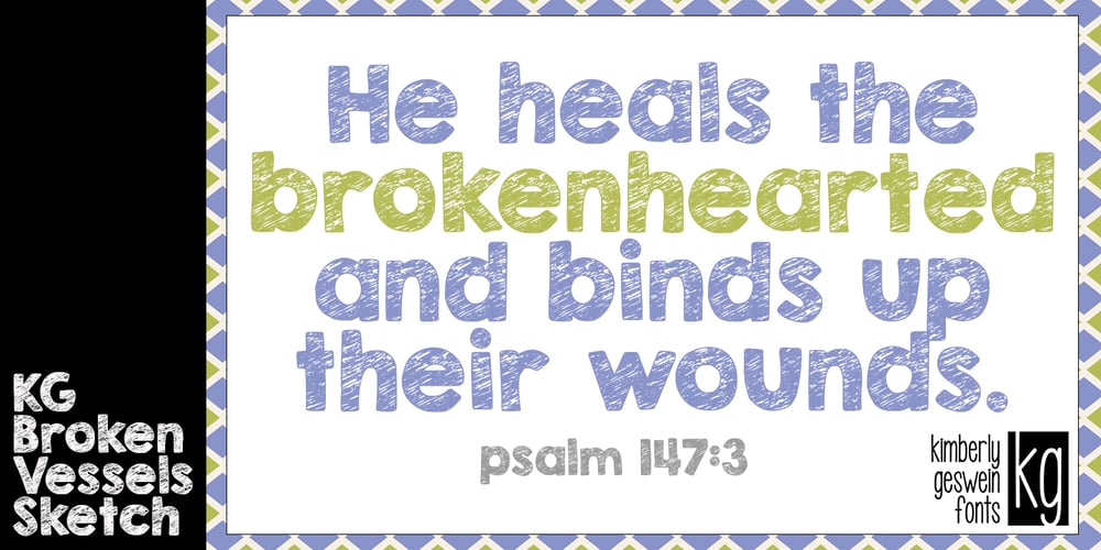 KG Broken Vessels Sketch font