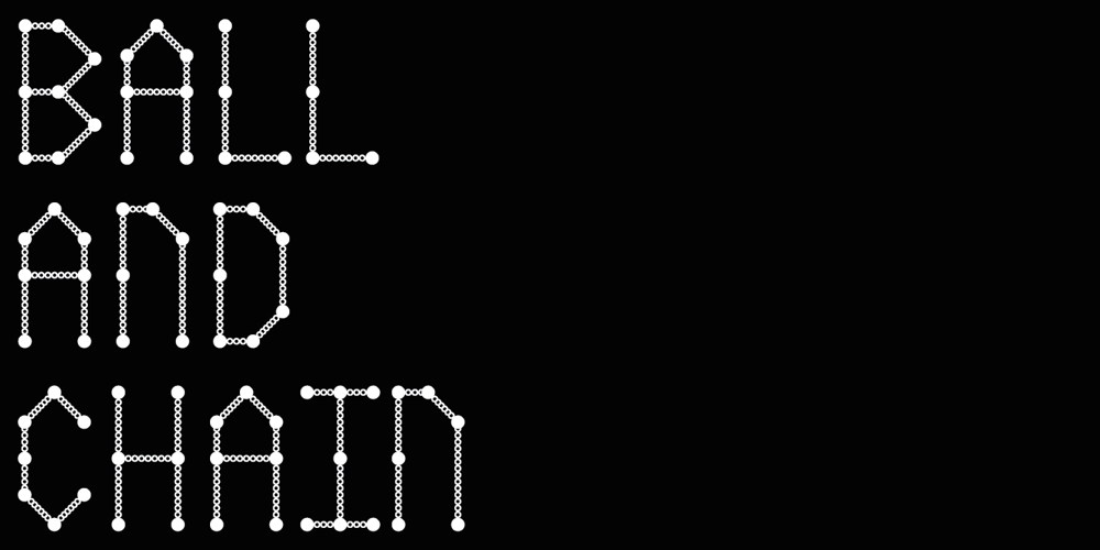 Ball And Chain font