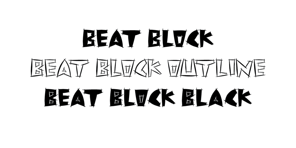 Beat Block font