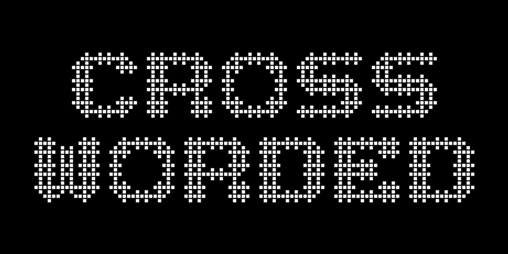Cross Worded font