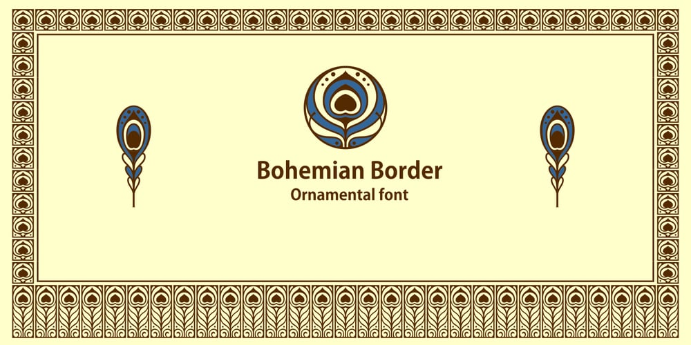Bohemian Border font