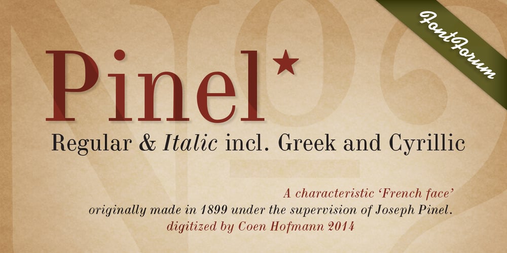Pinel Pro font