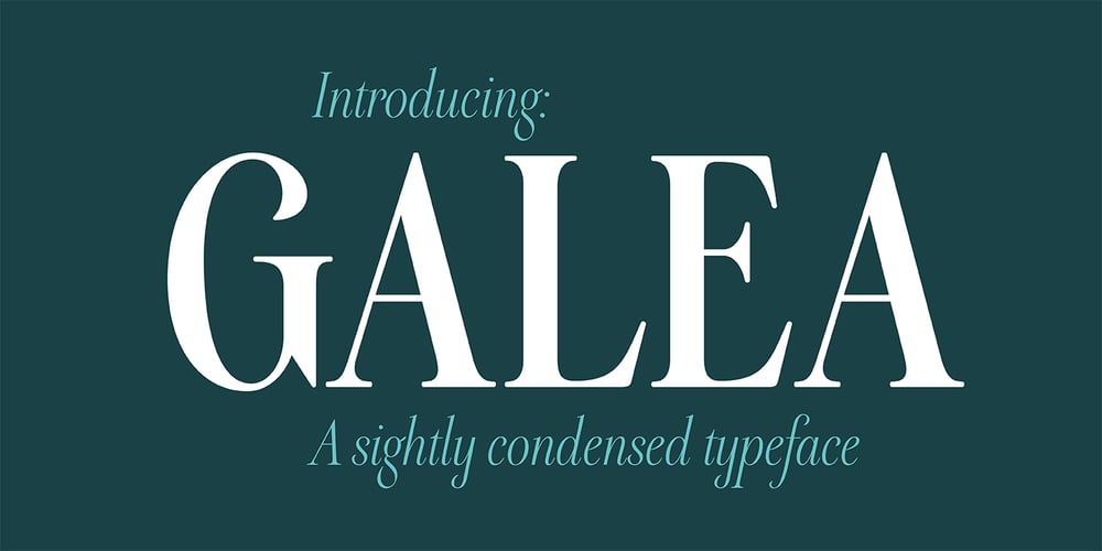 Galea Display font