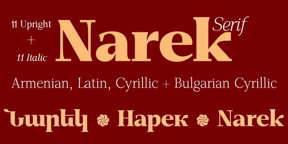GHEA Narek Serif font