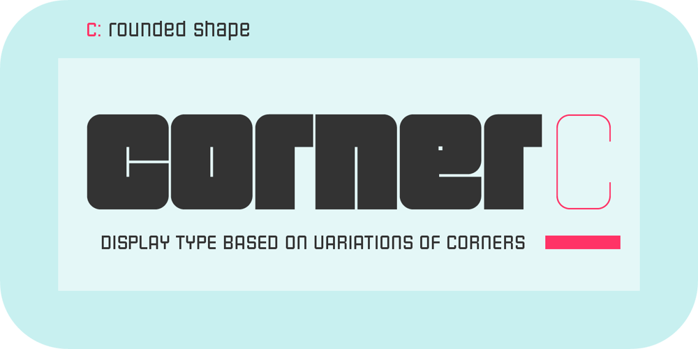 Corner C font