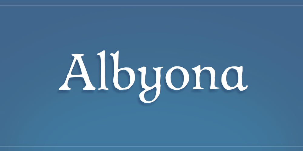 Albyona font