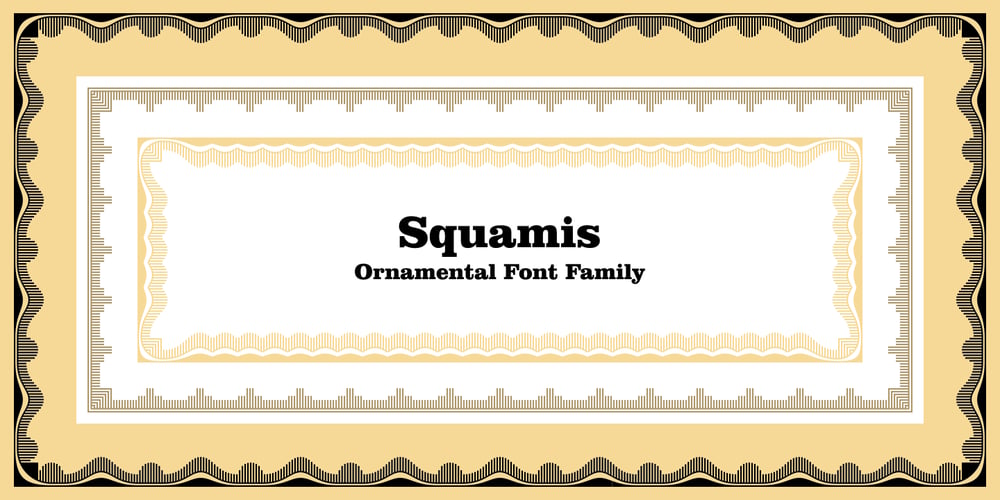 Squamis font