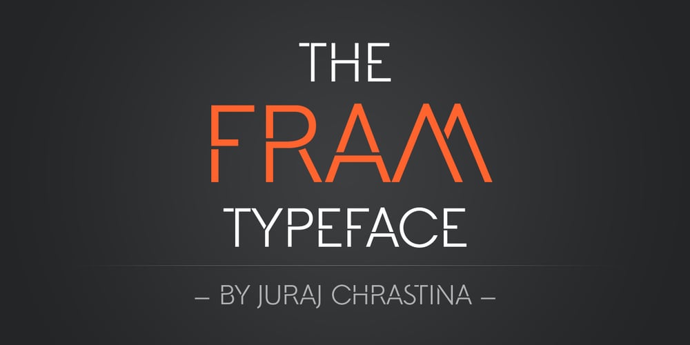 Fram font
