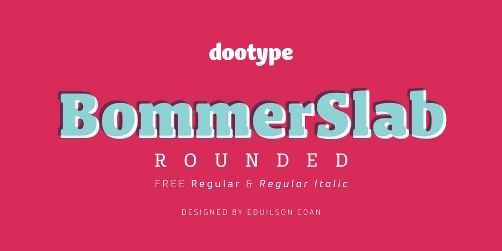Bommer Slab Rounded font