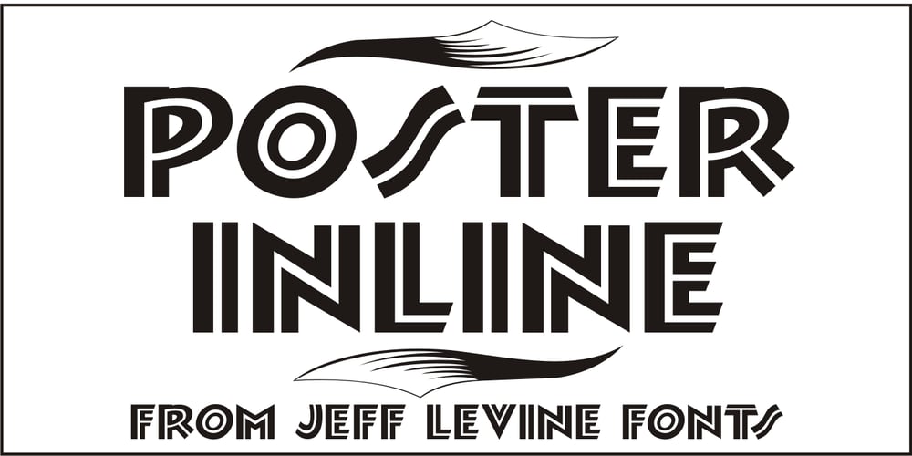 Poster Inline JNL font