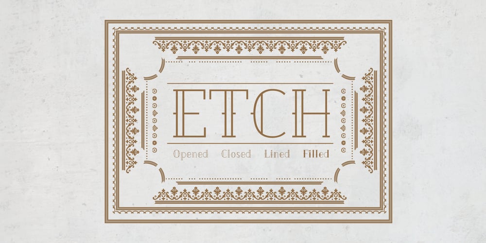 Etch font