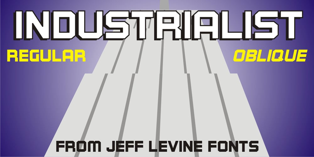 Industrialist JNL font