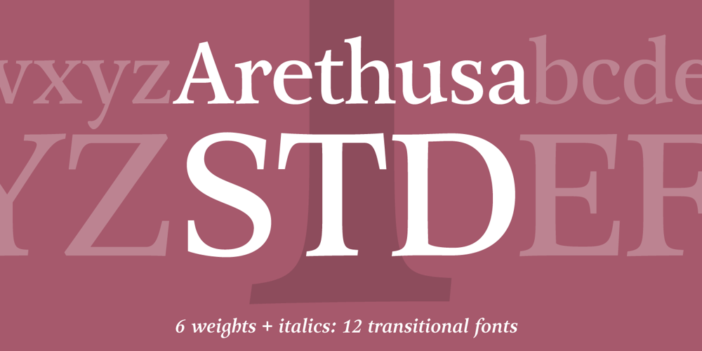 Arethusa font